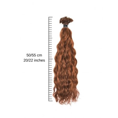 SHE HAIR - HEX8004R EXTENSION CON CHERATINA - RICCI cm 50/55 - 20/22 inches