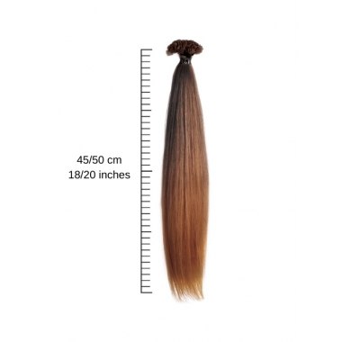 SHE HAIR - HEX8023OM EXTENSION CON CHERATINA CON EFFETTO OMBRE - LISCI cm 45/50 - 16/18 inches
