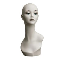 Testina portaparrucca completa di makeup, SHE HAIR per esposizione MTSM11