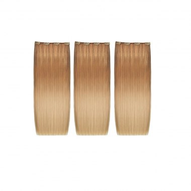 Extension con clip in capelli naturali lisci effetto shatush SHE HAIR THREEASY/SH 50/55cm 3 pz.