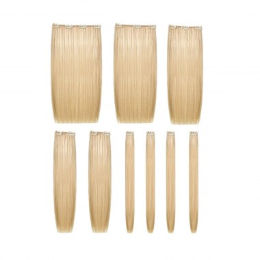 Extension con clip in capelli naturali lisci SHE HAIR EXTENCLIP/C 40/45cm 9 pz.