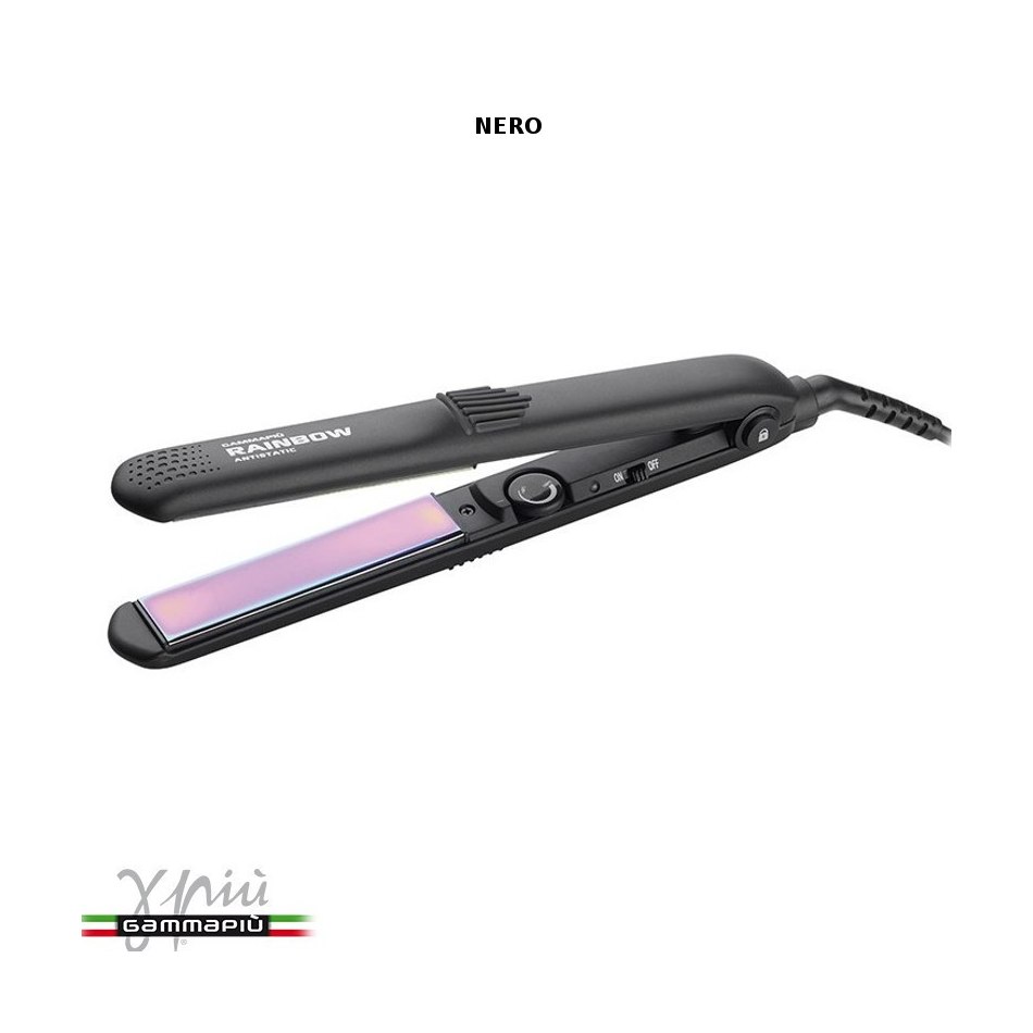 PIASTRE PER CAPELLI PROFESSIONALE RAINBOW ANTISTATICA GAMMA PIU' NERA